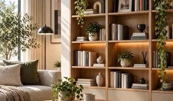 راهنمای انتخاب کتابخانه مناسب برای خانه؛ اندازه، جنس و سبک